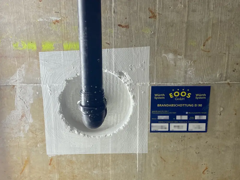 Beispiel von Brandschutz/Dämmungs-Projekten der EOOS GmbH