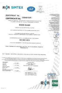EOOS GmbH - ISO-Zertifikat